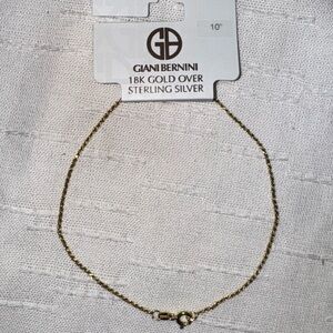 Giani Bernini 18K Gold Over Sterling Silver ankle jewelry